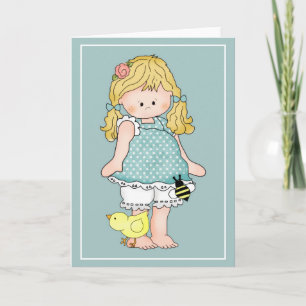Barefoot Beth Loves Easter d2 Easter Greeting Card