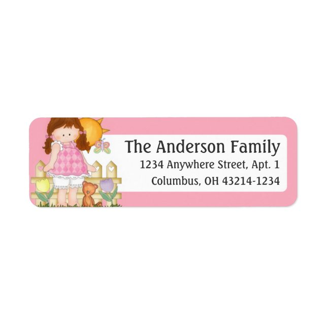 Barefoot Beth Loves Easter d3 Return Address Label (Front)