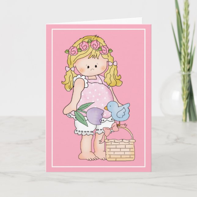 Barefoot Beth Loves Easter d5 Easter Greeting Card (Front)