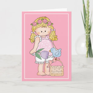 Barefoot Beth Loves Easter d5 Easter Greeting Card
