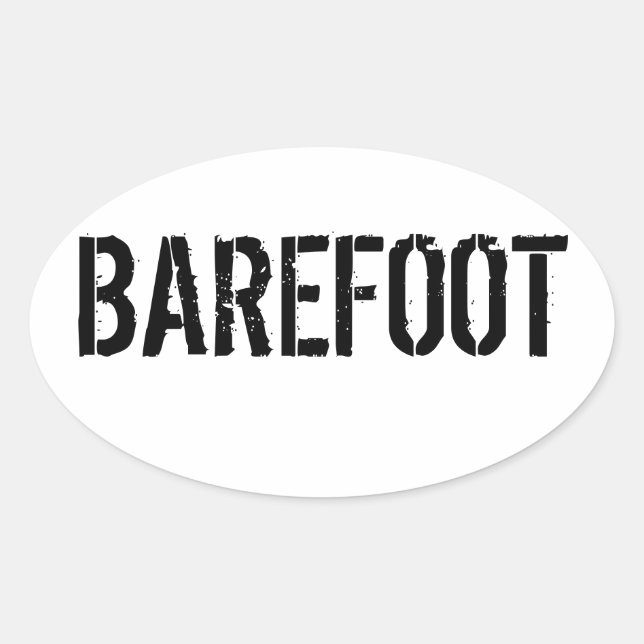 Barefoot Bumper Sticker (Front)