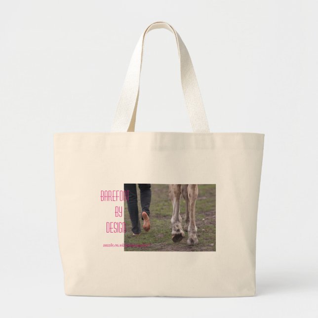 Barefoot by design large tote bag (Front)