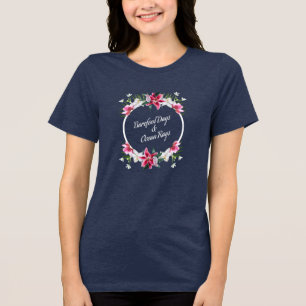 Barefoot Days & Ocean Rays Tropical Floral Tri-Blend Shirt