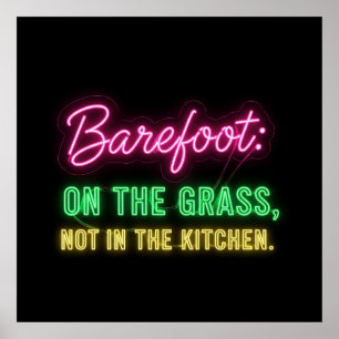 Barefoot On The Grass Poster