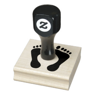 Barefoot Rubber Stamp