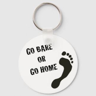 Barefoot Running Keychain