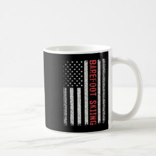 Barefoot Skiing American Flag 4th Of July  Coffee Mug