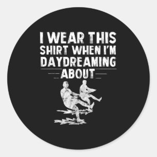 Barefoot Skiing Christmas Gift For Barefoot Skiers Classic Round Sticker