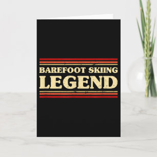 Barefoot Skiing Legend Barefooting Adventure Sport Card
