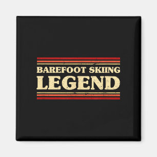 Barefoot Skiing Legend Barefooting Adventure Sport Magnet
