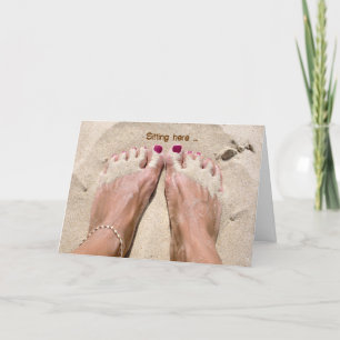 Barefoot-Thinking of You Card