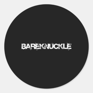 Bareknuckle Fighting Boxing Fight Club Pugilist De Classic Round Sticker