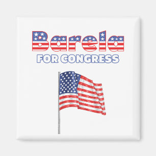 Barela for Congress Patriotic American Flag Magnet