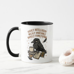 Barely Functional Crow: Intelligent, Unstable Mug