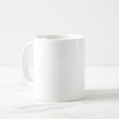 Barely human w/o coffee - Customised Coffee Mug (Front Left)