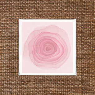 Barely Pink Acid Paint Rose in Subtle Pink Napkin