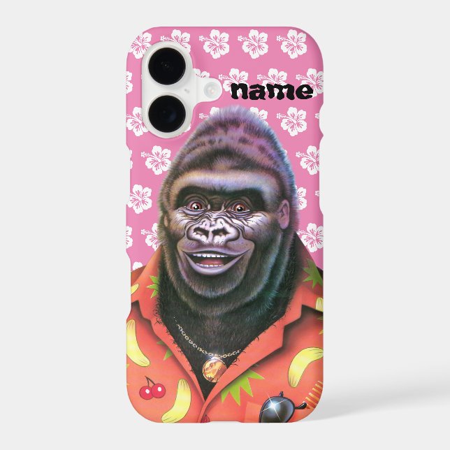 Barely There iPhone 8-7 Case - Vain Gorilla. (Back)