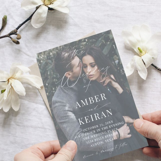 Barely There Shades - Photo Wedding Invitation (Creator Uploaded)