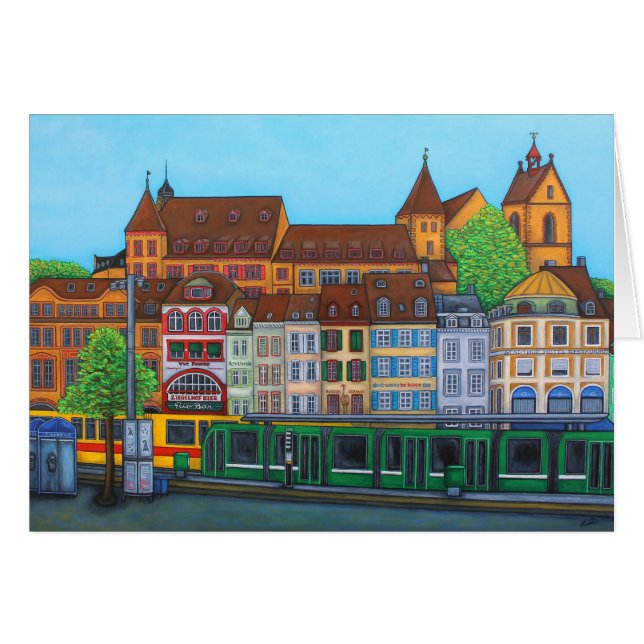 Barfüsserplatz Greeting Card By Lisa Lorenz (Front Horizontal)