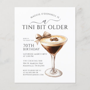 BARGAIN A Tini Bit Older Martini 70th Birthday