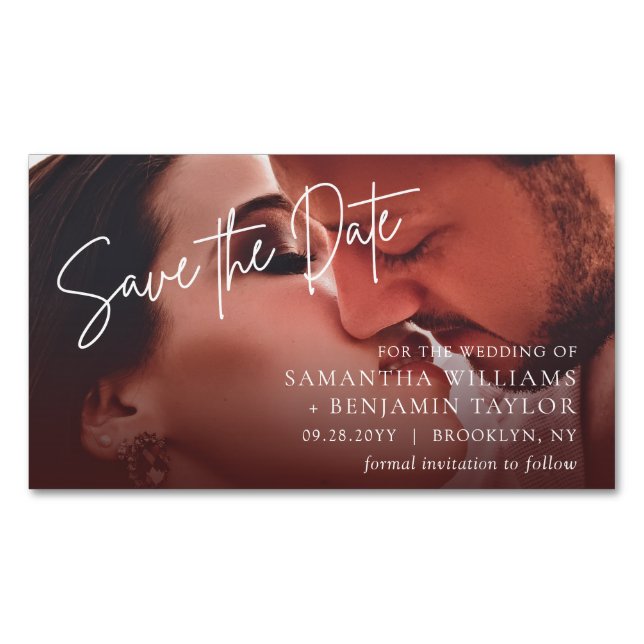 Bargain Budget 25 Save the Date Magnets (Front)