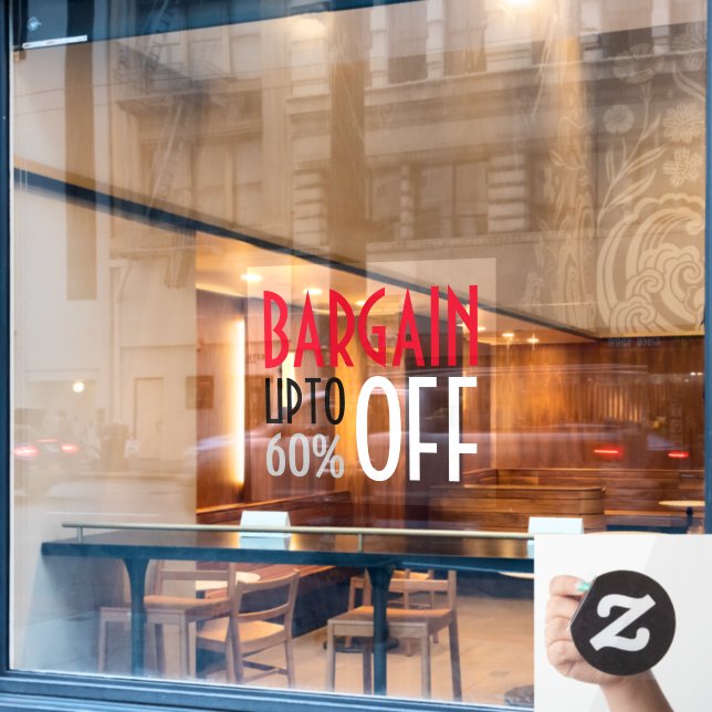 Bargain Discount (Cafe Window)