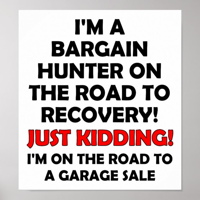 Bargain Hunter Funny Poster (Front)