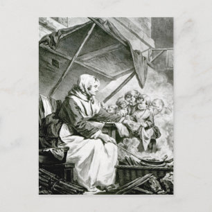 Bargaining Over Chestnuts Postcard