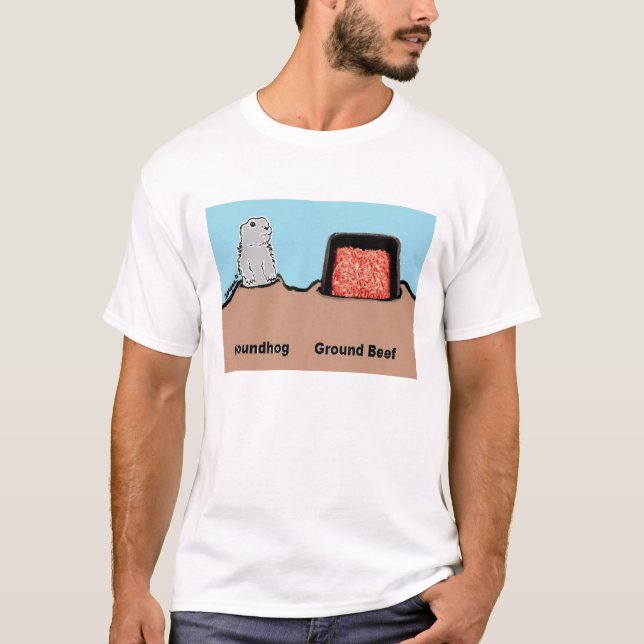 BargasArtworks Groundhog vs Ground Beef Shirt (Front)