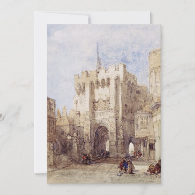 Bargate Gatehouse in Southampton City Invitation (Front)