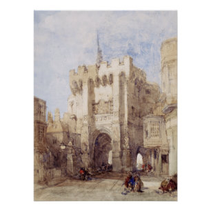 Bargate Gatehouse in Southampton City Poster