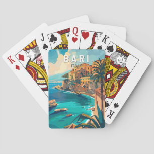 Bari Italy Travel Art Vintage Playing Cards
