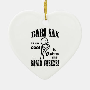 Bari Sax, Brain Freeze Ceramic Ornament