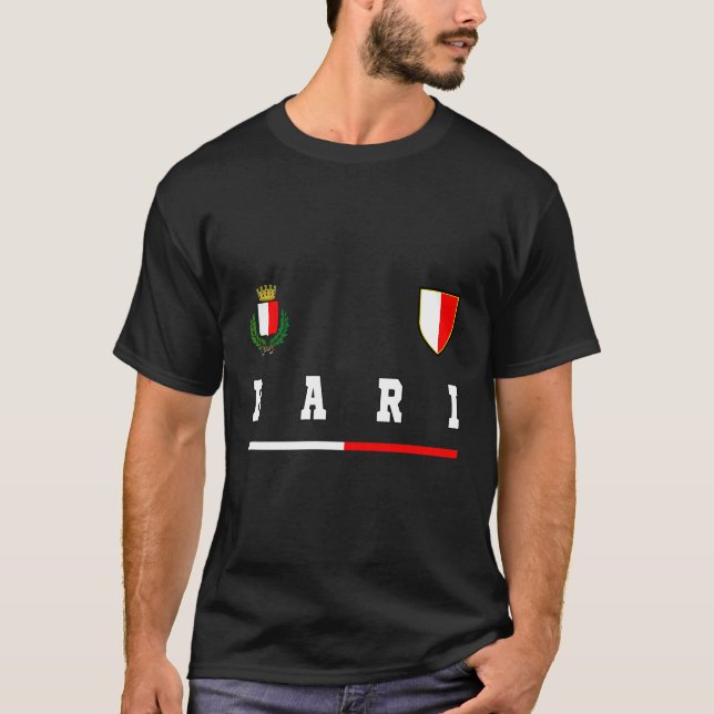 Bari Sportssoccer Jersey Flag Football T-Shirt (Front)