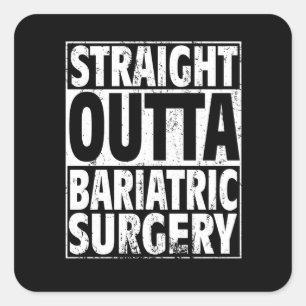 Bariatric Surgery Gastric Sleeve Band Weight Loss Square Sticker