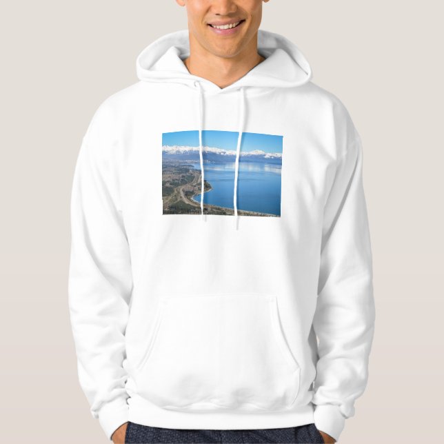 Bariloche Aerial View In Winter Hoodie (Front)