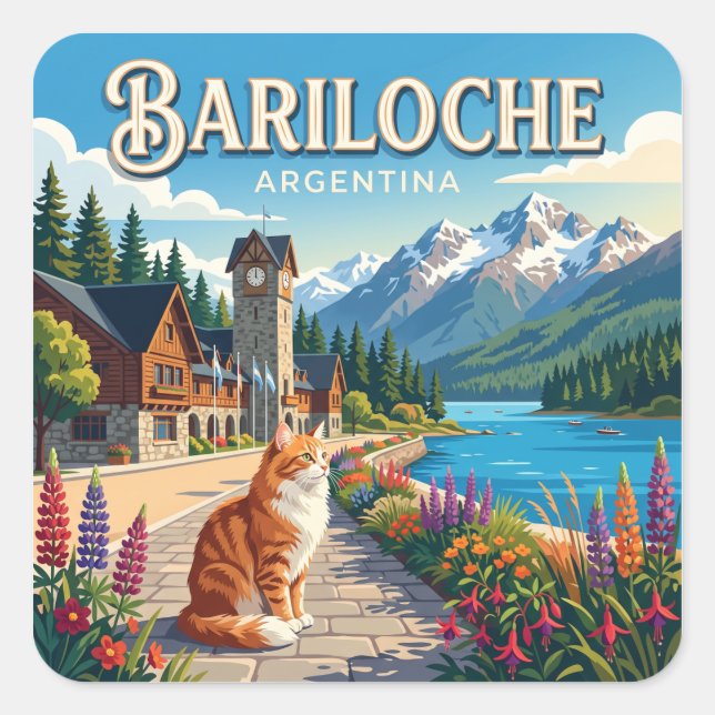 Bariloche Argentina Square Sticker (Front)