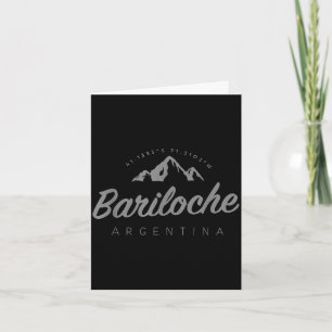Bariloche mountain vacation skiing argentina card