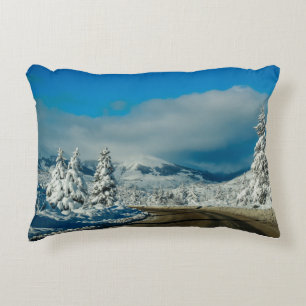 Bariloche, Road To Ski Resort Decorative Cushion