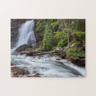 Baring Falls in Glacier National Park, Montana Jigsaw Puzzle