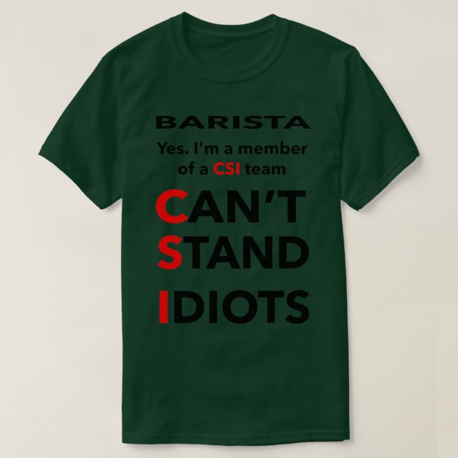 BARISTA Classic TShirt (Design Front)