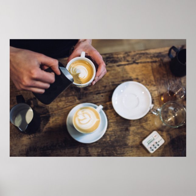 Barista Coffee Image Poster (Front)