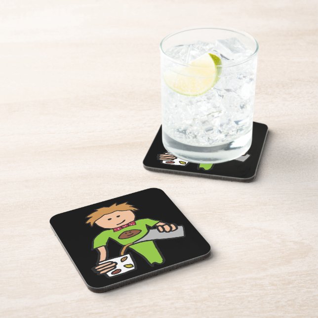 Barista Coffee Shop Coaster (Right Side)