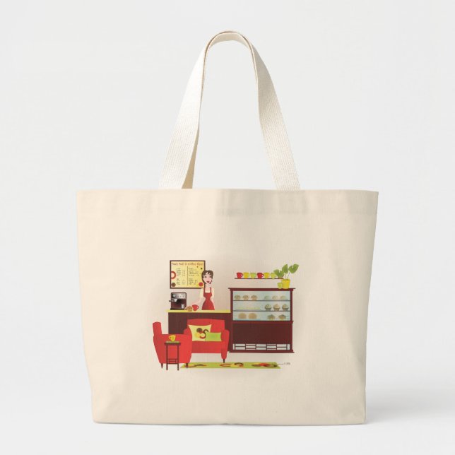 Barista-Custom Changes Large Tote Bag (Front)