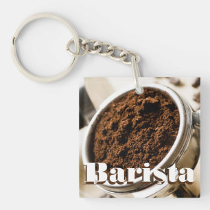 Barista, Espresso Portafilter, Coffee Key Ring