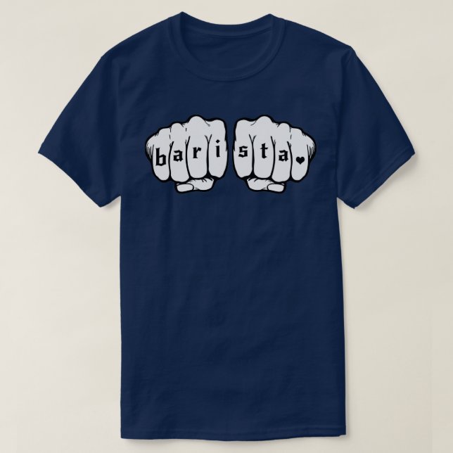 Barista fists 8 T-Shirt (Design Front)