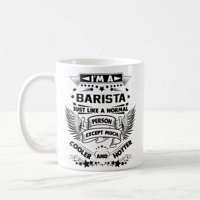 Barista Mug, Barista Coffee Mug Funny Gifts (Left)
