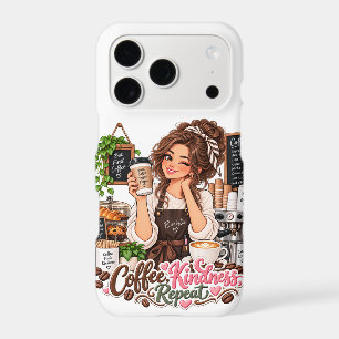 Barista Phone Case Coffee Kindness Repeat Coffee