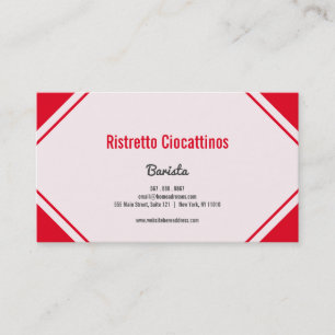 Barista Special Business Card