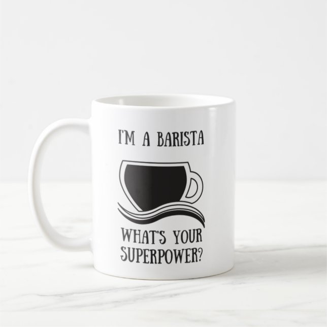 Barista Superpower Coffee Mug (Left)